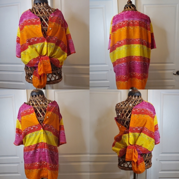 Ladies Colorful plus size blouse - Picture 12 of 12